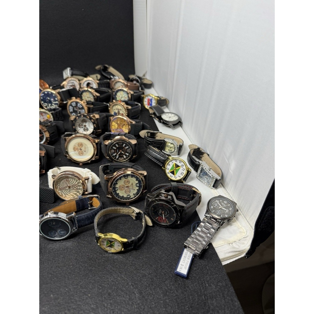 Huge Geneva Donna Vivi Fashion Watch Lot 60+ Men's Women's Wristwatches - Picture 6 of 13